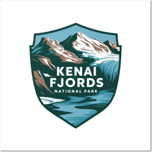 Kenai Fjords National Park Emblem Posters and Art